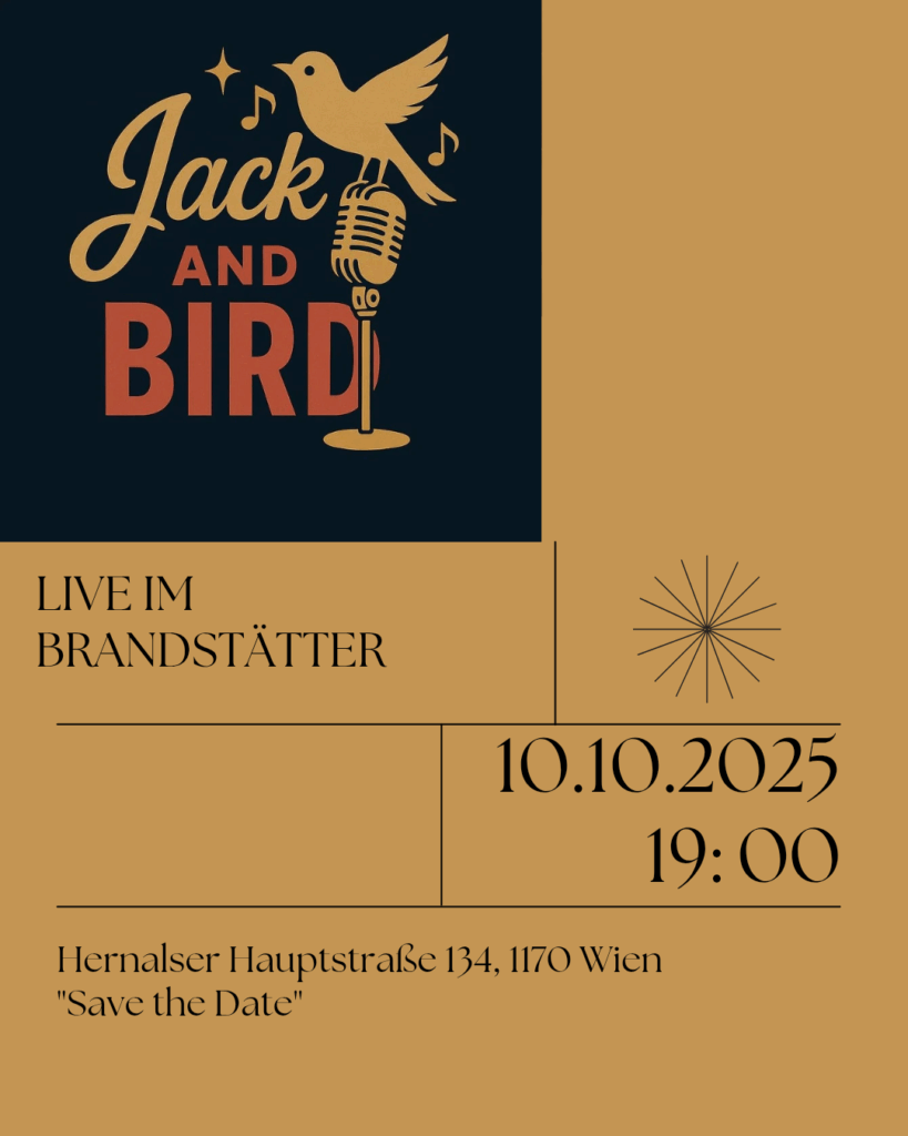 Jack and Bird Konzert 10. Oktober 2025 in Wien 1170